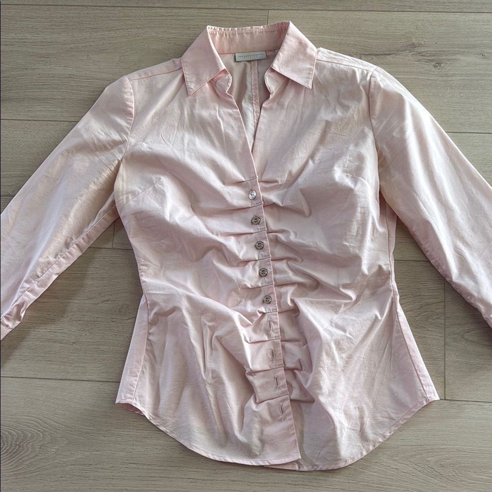 Pink Button-Up Women's Top